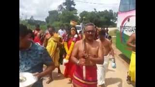 Amma Sharmila Devi carrying Agni Chatty Fire Pots on New Year 2015 [upl. by Nekcarb]