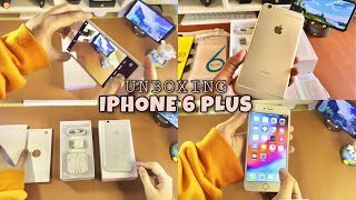 iPhone 6 Plus Unboxing 2022  aesthetic 💕  camera video sound test [upl. by Janek367]