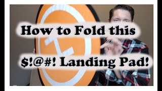 How to fold a DJI Mavic Pro drone landing pad and get it back in the bag [upl. by Eifos277]