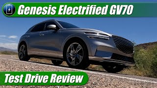 2023 Genesis Electrified GV70 Test Drive Review [upl. by Nilpik]