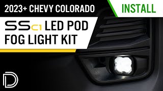 The BEST Fog Lights for Your 2023 Chevy Colorado SSC1 LED Fog Light Kit Install  Diode Dynamics [upl. by Akihsat]