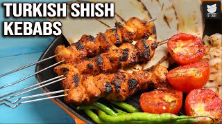 Turkish Style Shish Kebabs  Grilled Chicken Kebabs  Turkish Chicken Kebab By Varun  Get Curried [upl. by Suivatco]