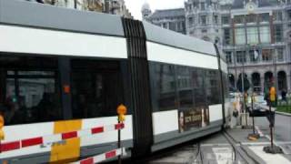 Tram in Antwerpen  Anvers  Straßenbahn  Villamos [upl. by Hairym]