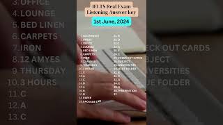 IELTS REAL EXAM LISTENING ANSWER KEY [upl. by Jolyn740]