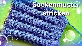 Sockenmuster stricken [upl. by Uchish56]