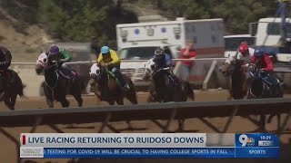 Live racing returns to Ruidoso Downs [upl. by Letrice]