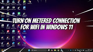 How to Turn On Metered Connection for WIFI in Windows 11 [upl. by Dahlstrom]