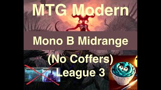 MTGO Modern  Mono Black Midrange League 3 [upl. by Portia392]