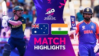 T20 World Cup 2024 Super Eight 11 Australia VS IndiaMatch Highlights [upl. by Aicelef210]