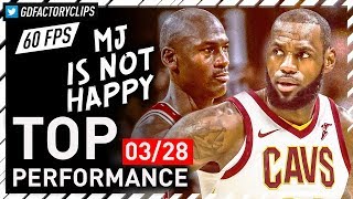 MVP CHANTS LeBron James INSANE Full Highlights vs Hornets  41 Pts 10 Reb 8 Ast  20180328 [upl. by Ahsemed636]