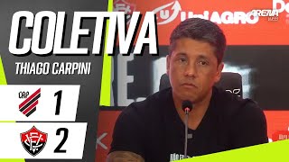 COLETIVA THIAGO CARPINI  AO VIVO  AthleticoPR x Vitória  Brasileirão 2024 [upl. by Yaya]