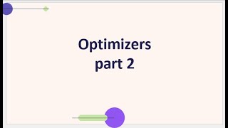 optimizers part 2 شرح [upl. by Vivia671]