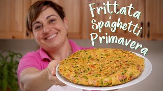 FRITTATA DI SPAGHETTI PRIMAVERA Ricetta Facile  Fatto in Casa da Benedetta [upl. by Elma]