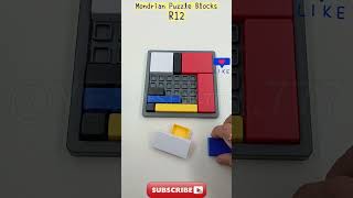 R12 mondrian puzzle smart games challenge puzzle smartgames [upl. by Clercq]