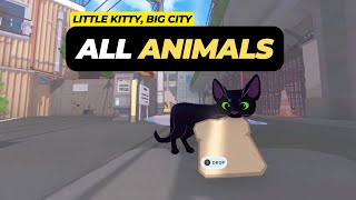 All Animal Locations  Little Kitty Big City [upl. by Zelikow]