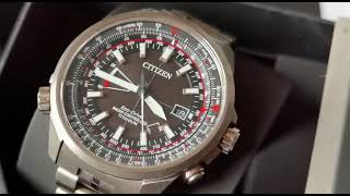 CITIZEN Pilot Evolution 5 ref CB014058E Titanio radiocontrollato [upl. by Lehman957]