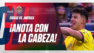 Golazo de cabeza de Illian Hernández  Chivas vs América 02  Telemundo Deportes [upl. by Salmon654]