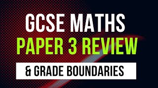 Edexcel GCSE Maths Paper 3 Review 2022 [upl. by Akcired276]