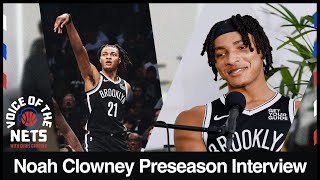 Noah Clowney On His Development Entering Year 2 And Experiencing NYC  Voice Of The Nets [upl. by Zins]