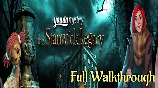 Lets Play  Youda Mystery  The Stanwick Legacy  Full Walkthrough [upl. by Alekat]