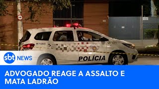 Advogado reage a assalto e mata ladrão na capital paulista  SBTNewsnaTV 070824 [upl. by Kegan]