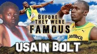 USAIN BOLT  Before They Were Famous  BIOGRAPHY [upl. by Feodore]