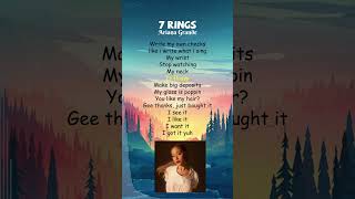 Ariana Grande  7 rings Lyrics shorts [upl. by Hayilaa]