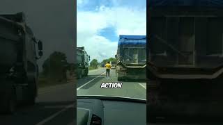 Reckless Driver Gets Instant Justice By Truckers 😱 [upl. by Tai320]