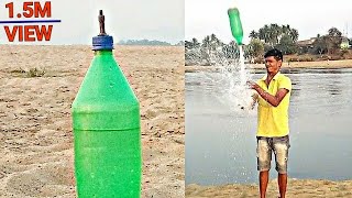 Water bottle rocket making and testing by WhyNot experiment [upl. by Shushan]