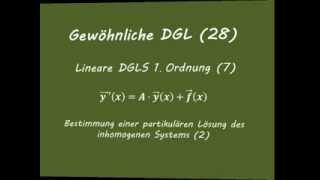 Gewöhnliche DGL 28 Lineare DGLS 1 Ordnung 7 [upl. by Borden]