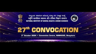 27th Convocation NIMHANS [upl. by Wiatt]