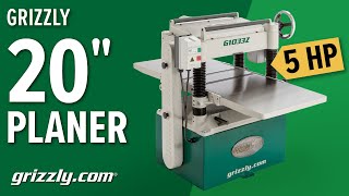 Grizzly 20quot 5 HP Planer G1033Z [upl. by Darken]