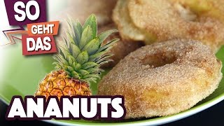 DONUTS aus Ananas machen [upl. by Eninaj]