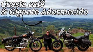 Cuesta café amp Gigante adormecido em Pardinho  Royal Classic 350 amp Meteor 350 [upl. by Nnylarej]