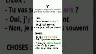 Pronom quotYquot français facile 🇫🇷 [upl. by Enreval959]