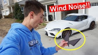 Fixing The One Thing We HATE About The A90 Toyota Supra Wind Buffeting [upl. by Nero45]