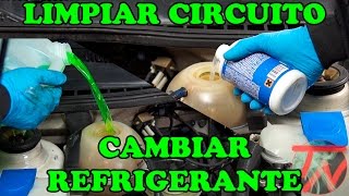 Limpiar circuito radiador y cambiar liquido refrigerante 👨🏽‍🔧👨🏽‍🔬 [upl. by Yvor543]