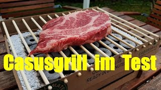 Im Test der Casusgrill  Einweggrill Öko Logisch [upl. by Illek]