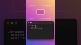 How to center a div in css shorts uidesign html htmlcss css cssflexbox cssgrid [upl. by Scheld]