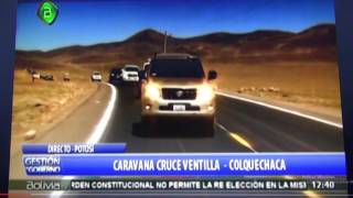 Morales y Cejas inaugura carretera Cruce VentillaMachaColquechaca en Potosí [upl. by Eleonore65]