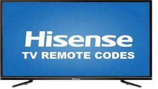 Remote Control Codes For Hisense TVs  Hisense TV Universal Remote control codes [upl. by Helas835]