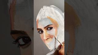 Kriti Sanon  Acrylic Portrait artshorts artvideos [upl. by Verdie]