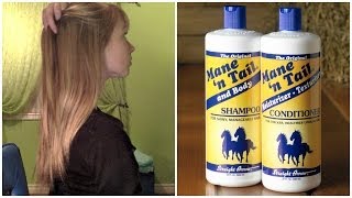 Mane n Tail Shampoo amp Conditioner Review  Before and After Growth Results [upl. by Nylannej918]