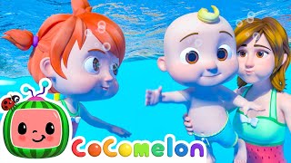 CoComelon Swimming Song  Sing Along ABC  CoComelon  Moonbug Literacy [upl. by Tugman594]