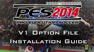 PES 2014 Most Indepth Option File Installation Guide V1 [upl. by Gable]