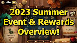 Forge of Empires 2023 Summer Event amp Rewards Overview Minigame New Buildings amp Daily Specials [upl. by Aittam]