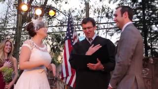 Starting the Wedding with the Pledge of Allegiance in Santa Ynez [upl. by Lilas]