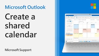 How to create a shared calendar in Outlook  Microsoft [upl. by Ahselrac]