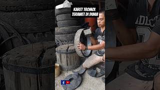 Karet tromol motor dari ban bekas youtubeshorts [upl. by Rosenblum]