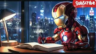 Iron Man Lofi 📖 Beat Music For Study  Focus  Work to 📖 Lofi jazz Marvel [upl. by Oribel]